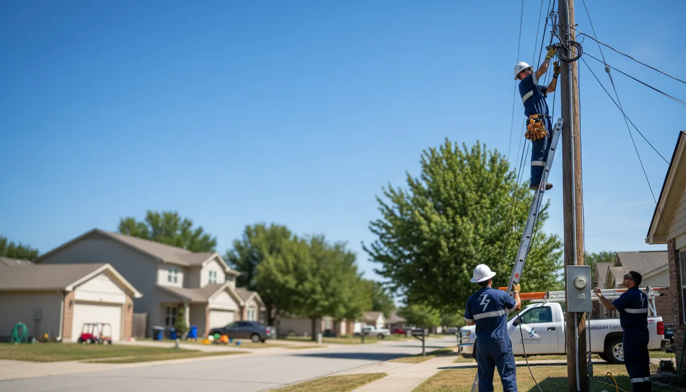 Residential electrician providing installation services in Malinta, OH
